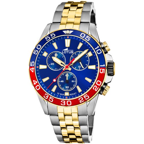 LOTUS Two Tone Stainless Steel Chronograph L18767/3